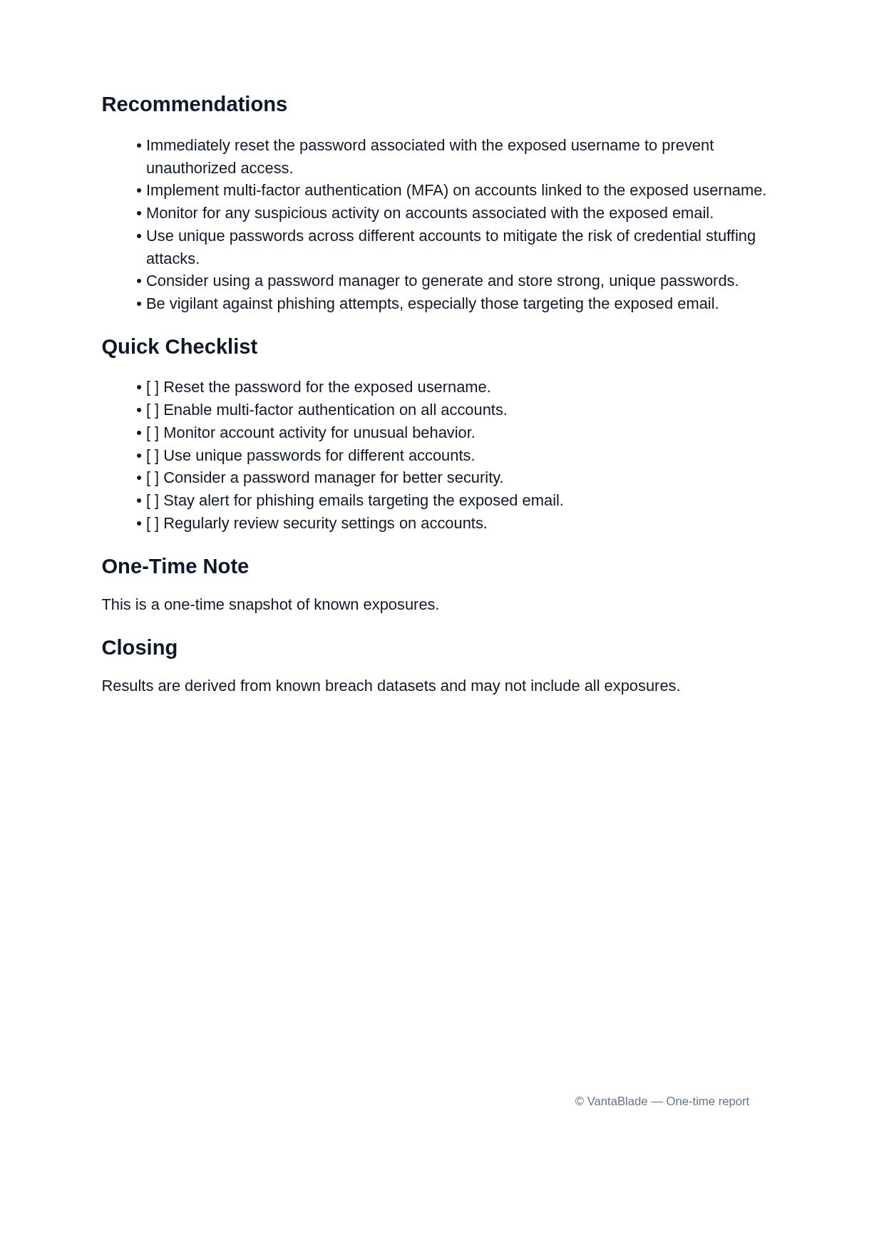 DeepScan Report Sample Page 2